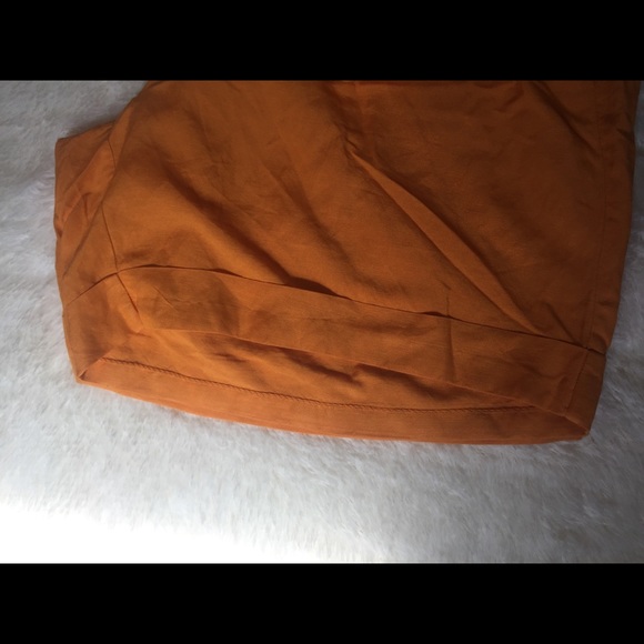 Lane Bryant linen shorts orange Goldish plus 26 - Picture 4 of 5